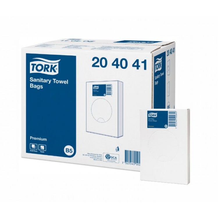 Tork пакеты гигиенические полиэтиленовые, белые (упаковка 25 шт.)
