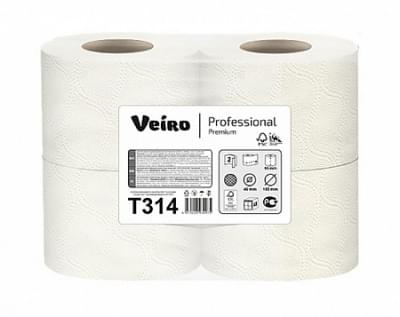 Туалетная бумага Veiro Professional Premium, цвет белый, 2 слоя, 20 м, 4 рул/спайка 